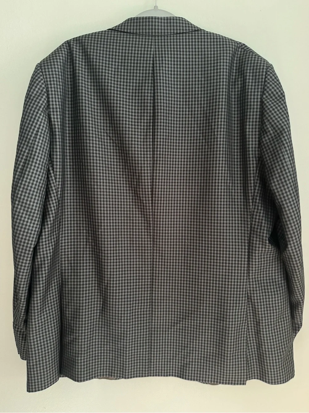 BIANCO BRIONI Loro Piana Modern Fit Tweed Houndstooth Blazer  - Size 50R - Gray